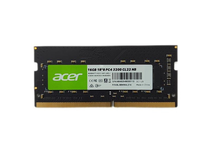 رم لپ تاپ DDR4 تک کاناله 3200 مگاهرتز CL22 برند ایسر مدل SD100 ظرفیت 16 گیگابایت